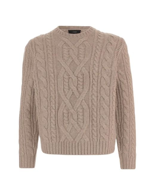Vince Natural Cable-Knit Sweater for men