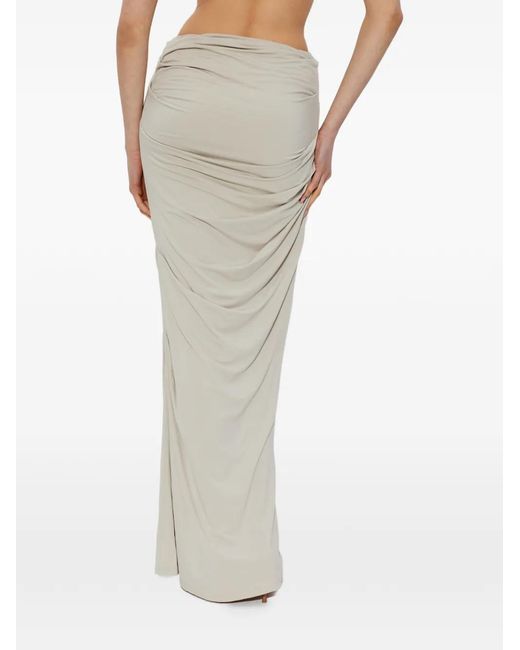 Entire studios White Draped Maxi Skirt