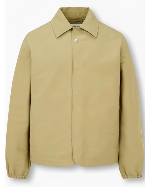 MAN ON THE BOON. Natural Snap-Button Coach Jacket for men