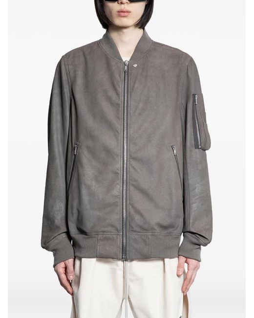 ジャケット・アウター Rick owens classic flight leather jacket Rick Owens Classic Flight Leather Jacket in Grey for Men | Lyst UK