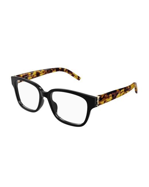 Saint Laurent Black Square-Frame Glasses