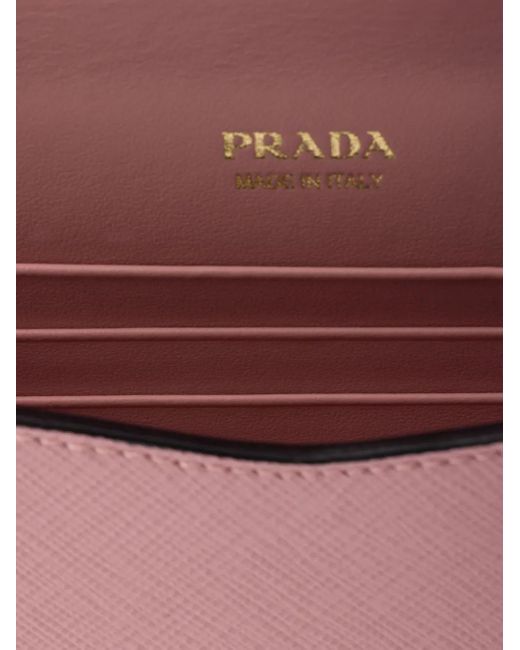 Prada Pink Saffiano Leather Mini Bag
