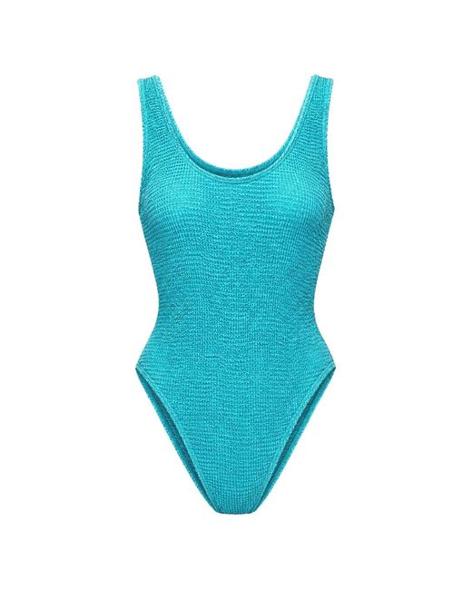 BOUND Blue Mara Crinkle-Effect Swimsuit