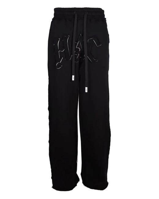 メンズ Haculla ロゴ ニットパンツ Black
