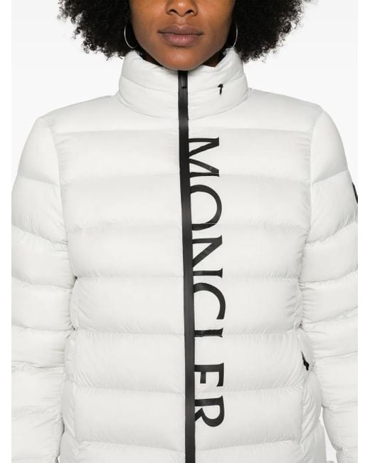 Moncler White Cerces Puffer Jacket