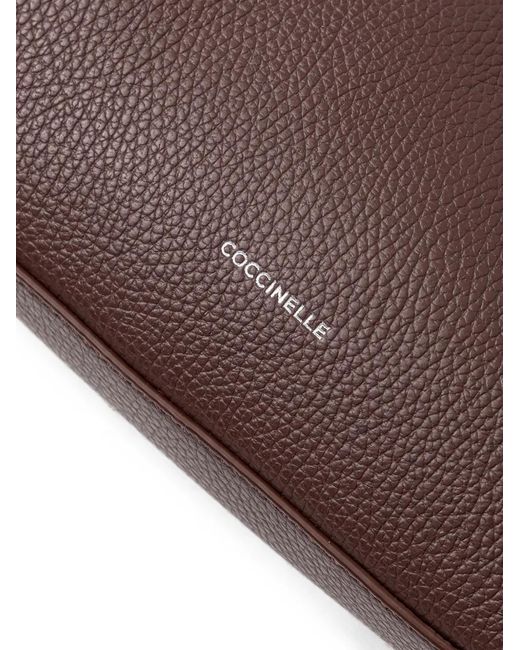 Coccinelle Brown Buckle-Strap Shoulder Bag