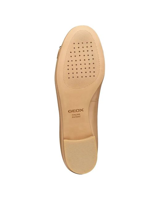 Geox Natural Virnilisa B Buckle Ballet Flats