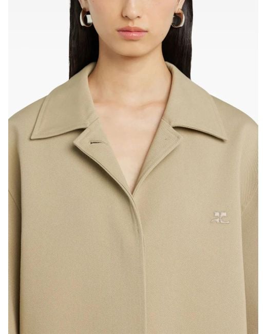 Courreges Natural Cocoon Coat