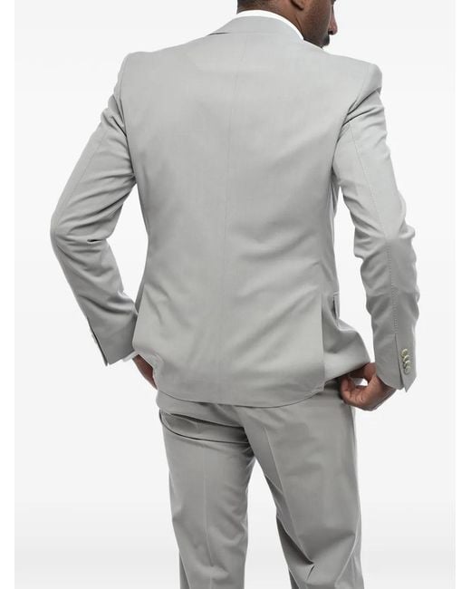 Corneliani Gray Stretch-Wool Three-Piece Suit for men