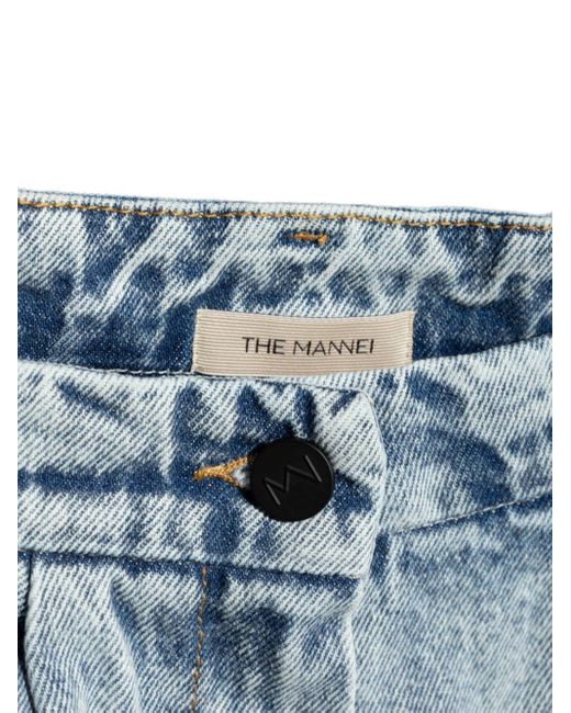 The Mannei Blue Clichy Denim Mini Shorts
