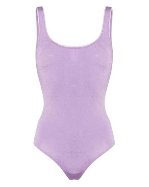 Wolford Purple Seamless Shimmering Body