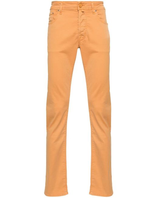 Jacob Cohen Orange Bard Slim-fit Jeans for men