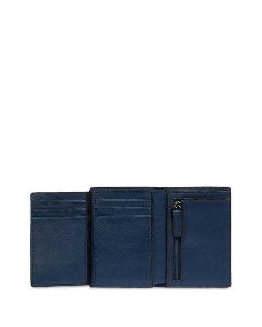 Lancel Blue Logo-Embossed Tri-Fold Wallet for men