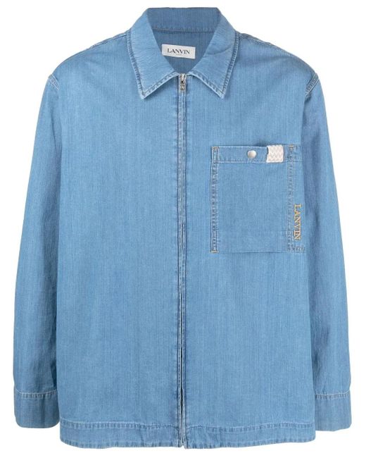Lanvin Blue Denim Shirt for men