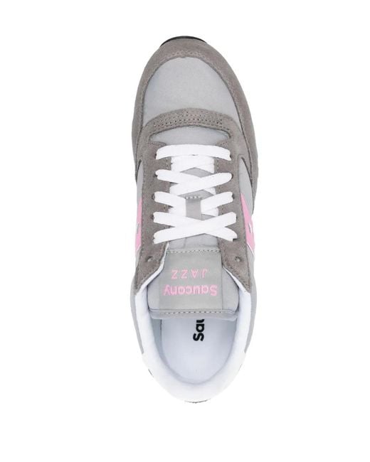 Saucony White Jazz Lace-Up Sneakers