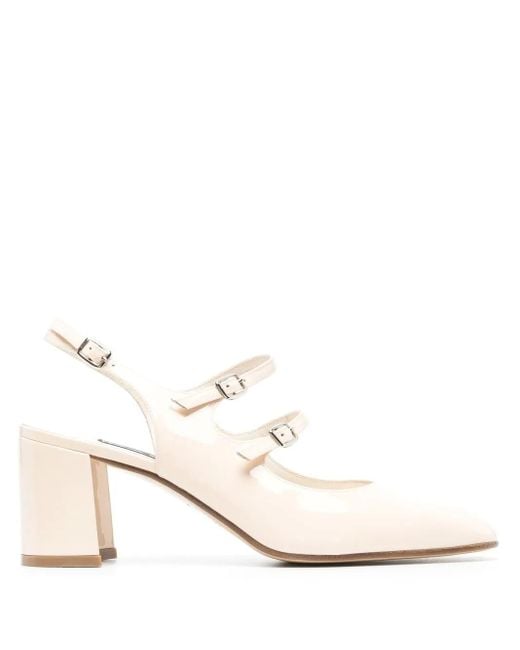 CAREL PARIS Natural Banana 70Mm Slingback Mary Janes