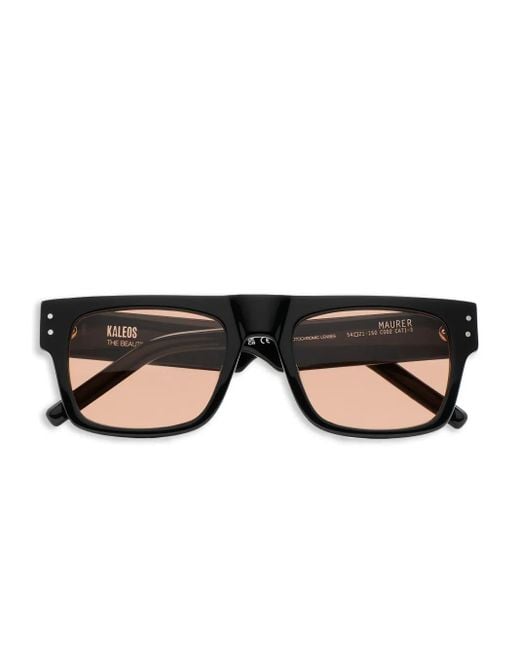 Occhiali Da Sole Squadrati Maurer di Kaleos Eyehunters in Black