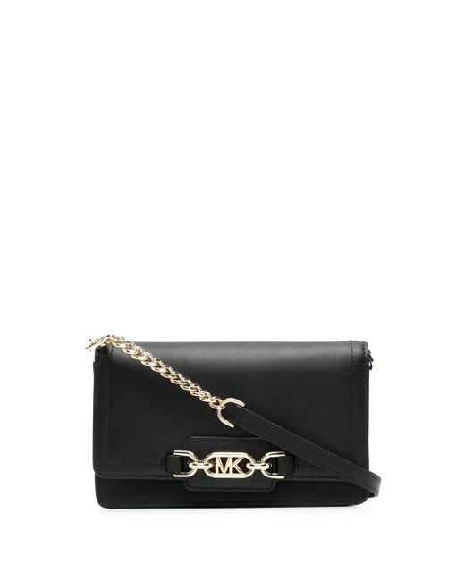 Borsa A Tracolla Heather Piccolo di Michael Kors in Black