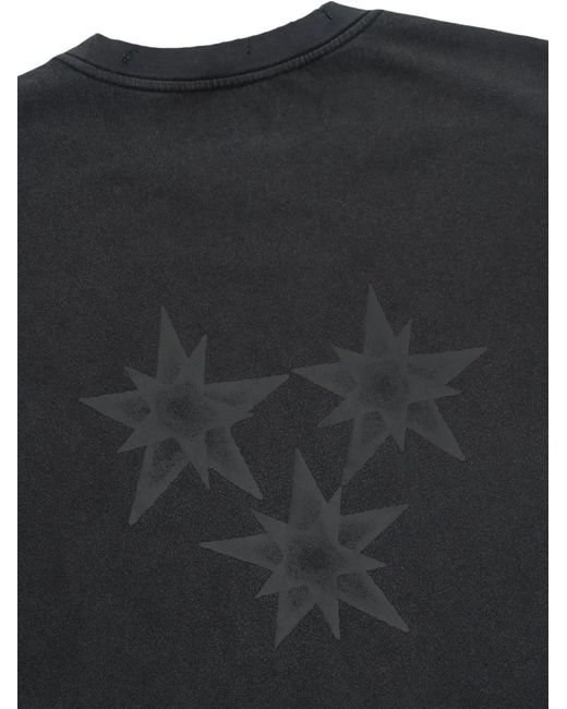 RTA Black Colin Graphic T-Shirt for men