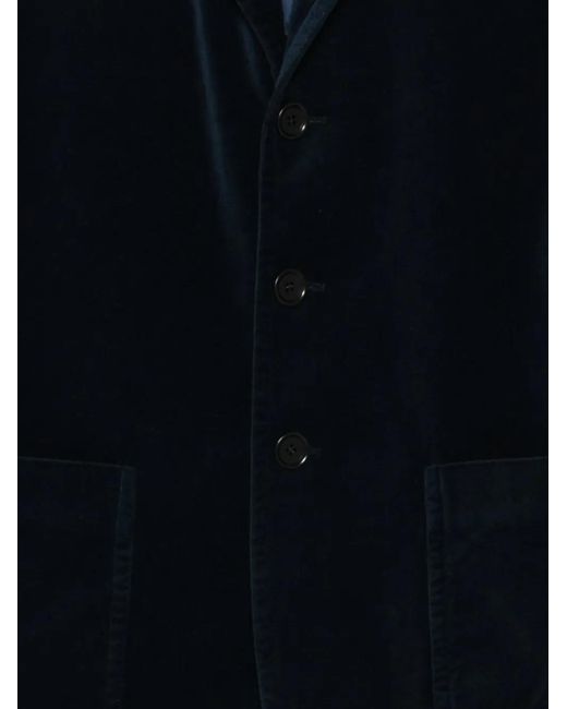 Aspesi Blue Isaac Button Isaac Blazer