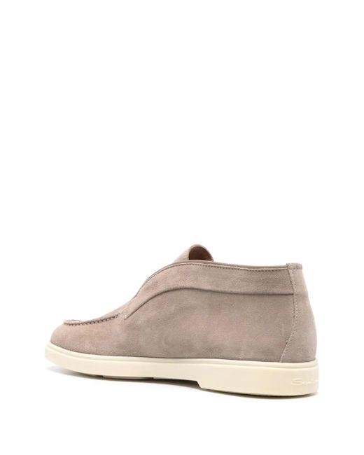Santoni Pink Suede Boots