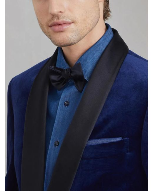 Brunello Cucinelli Fliege Mit Logo-Patch in Blue für Herren