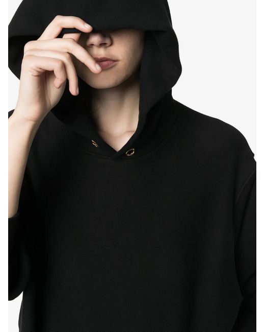 Les Tien Black Cotton Hoodie