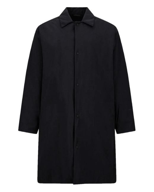 Herno Blue Single-Breasted Coat for men