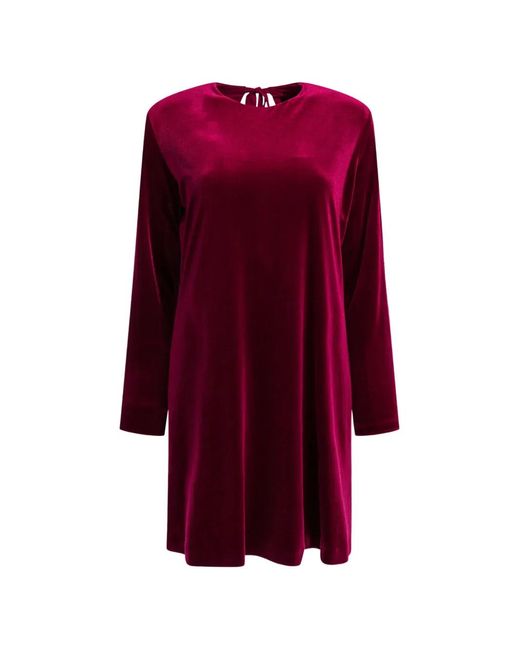 Semler Red Open Back Tie Dress