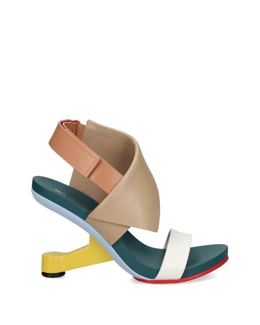 United Nude Blue Sandales Eamz Polo À Talon Sculpté