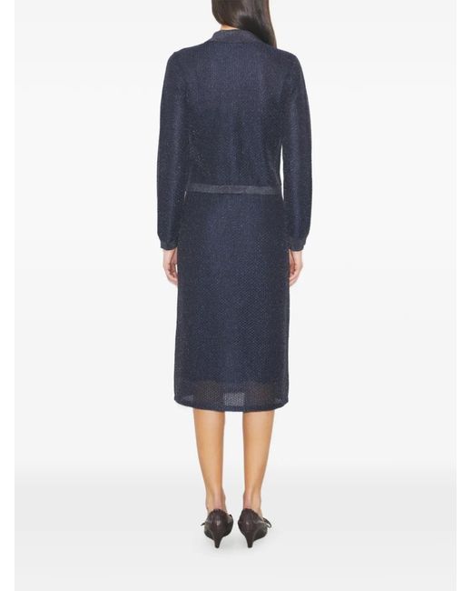 Tory Burch Blue Kendra Mesh Cardigan
