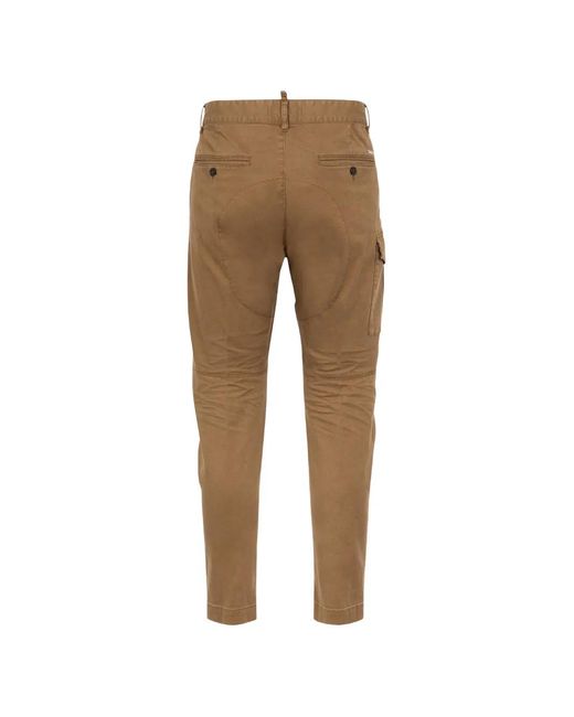 DSquared² Natural Button Cargo Pants for men