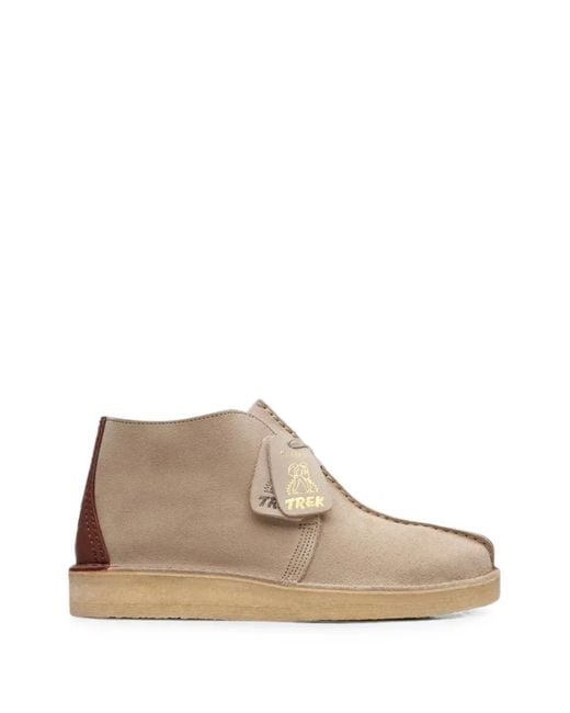 Clarks Brown Trek Hi 50 Lace-Up Desert Boots