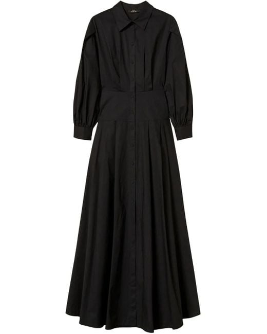 Twinset ポプリン シャツドレス Black