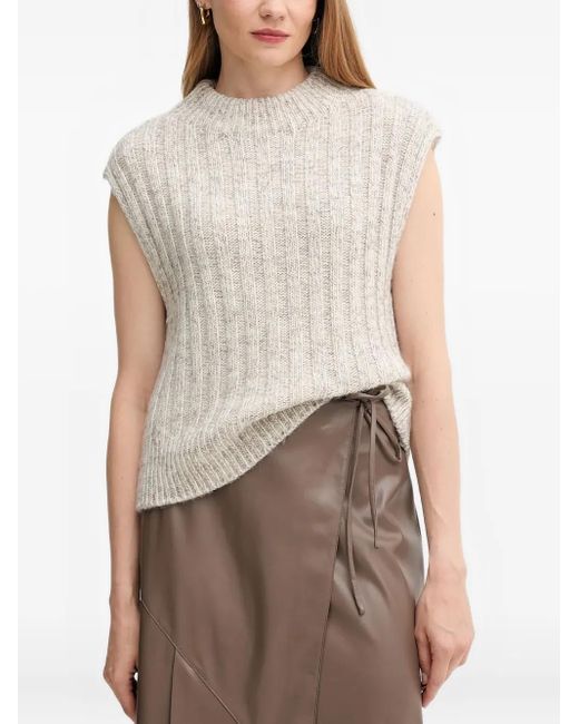 Barbour Anastasia Knitted Vest Oat main image 0