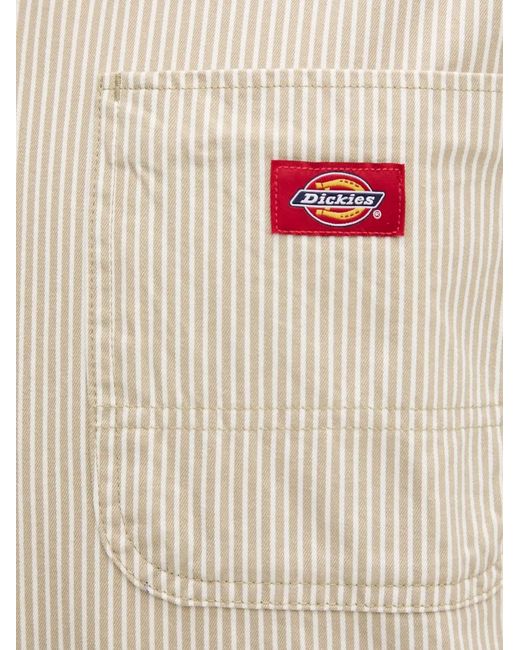 Dickies Natural Hickory Vertical-Stripe Shirt for men