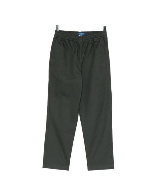 SPORT b. by agnès b. Green Elasticated Cotton Trousers