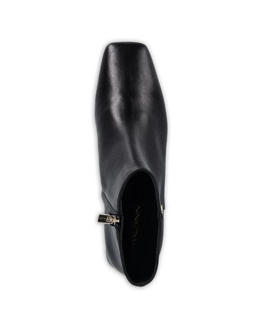Baldinini Black Square-Toe Ankle Boots