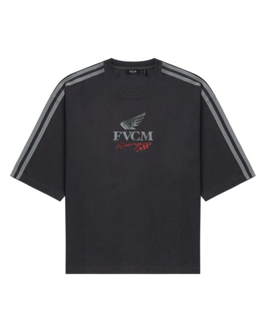 FIVE CM Black Logo-print Cotton T-shirt for men