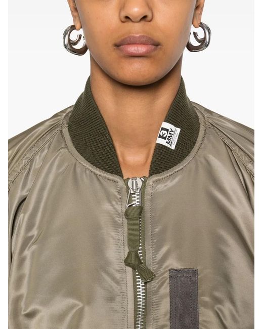 Maison Mihara Yasuhiro Natural Cropped Bomber Jacket