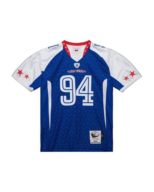 Mitchell & Ness Blue X Nfl Nfc Pro Bowl 2009 Demarcus Ware T-shirt for men