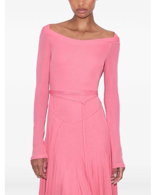 Tory Burch Pink Viscose Jersey Dress