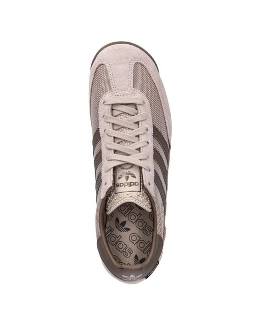 Adidas White Sl 72 Three Stripes Sneakers for men