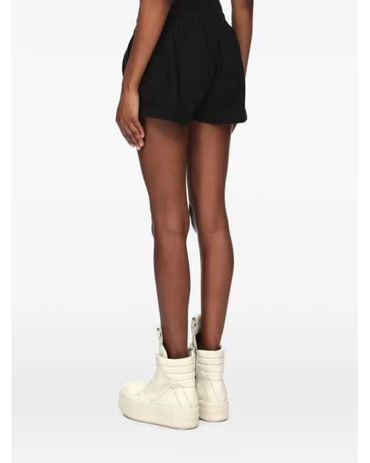 Rick Owens Black Layered Drawstring Shorts