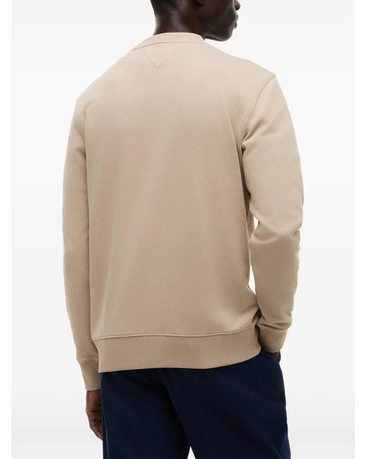Tommy Hilfiger Natural Logo-Patch Sweatshirt for men