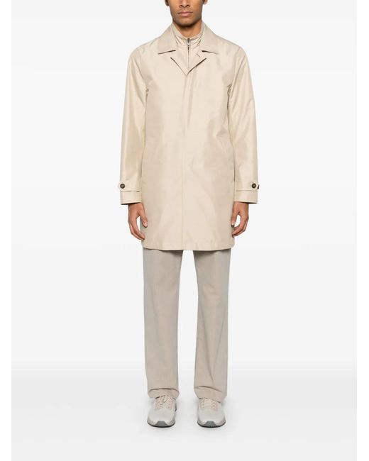 Fay Natural Layered Coat for men
