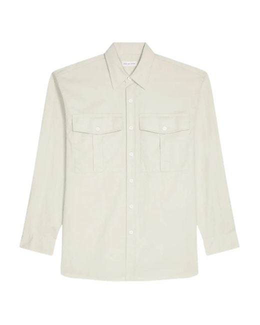 メンズ Dries Van Noten コットン シャツ White