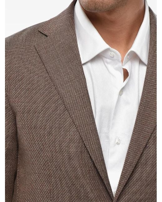 Corneliani Gray Single-Breasted Blazer for men