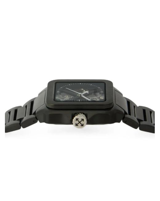 Off-White c/o Virgil Abloh Black Proto Auto Squared 42,8Mm Watch for men