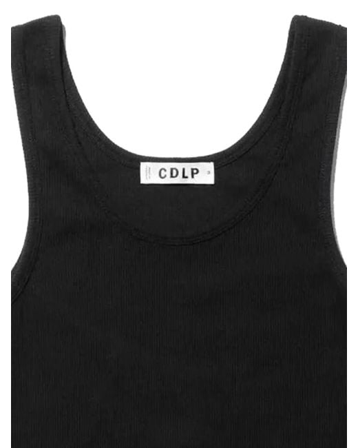 CDLP Black Ribbed Tank Top